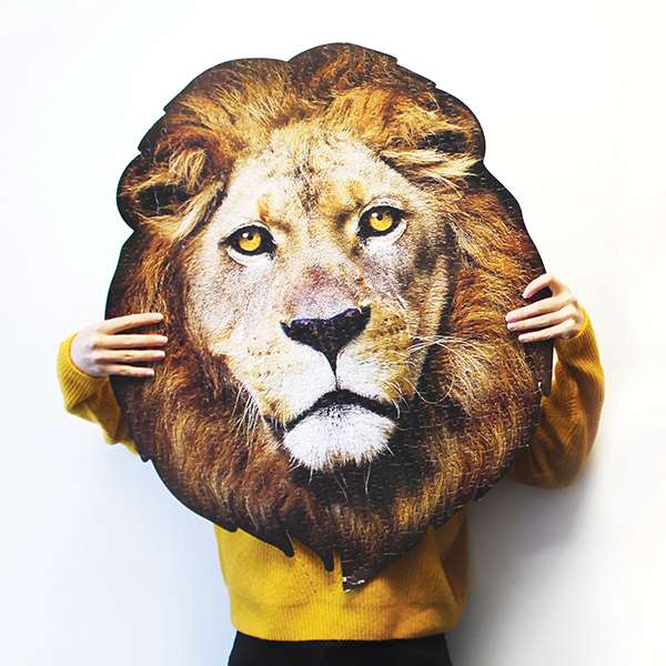 GIANT ANIMALS JIGSAW - LION - 550 PIECE